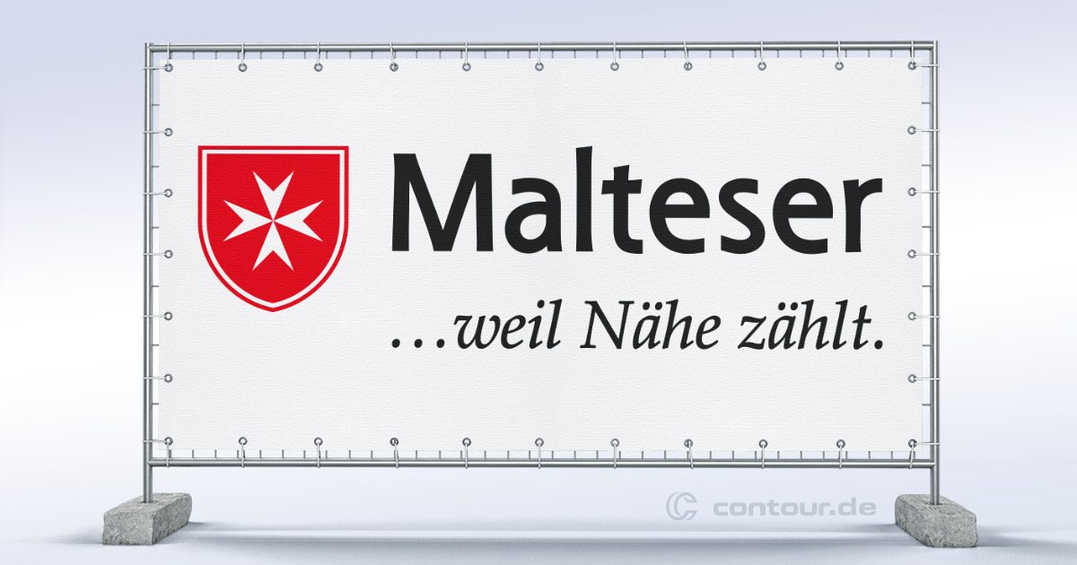Bauzaun-Banner Malteser